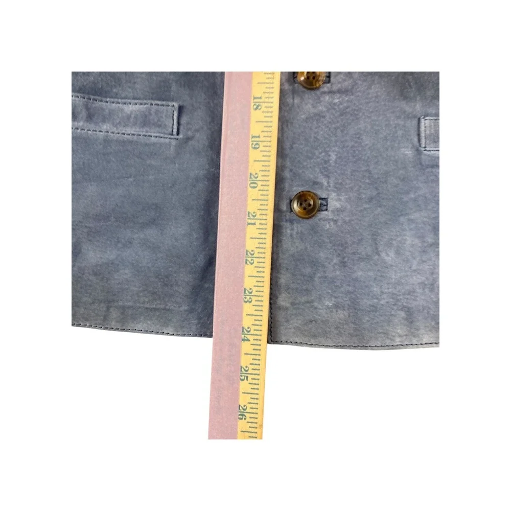 Vintage The Original Arizona Jean Company‎ Suede Leather Vest Blue Medium Mens